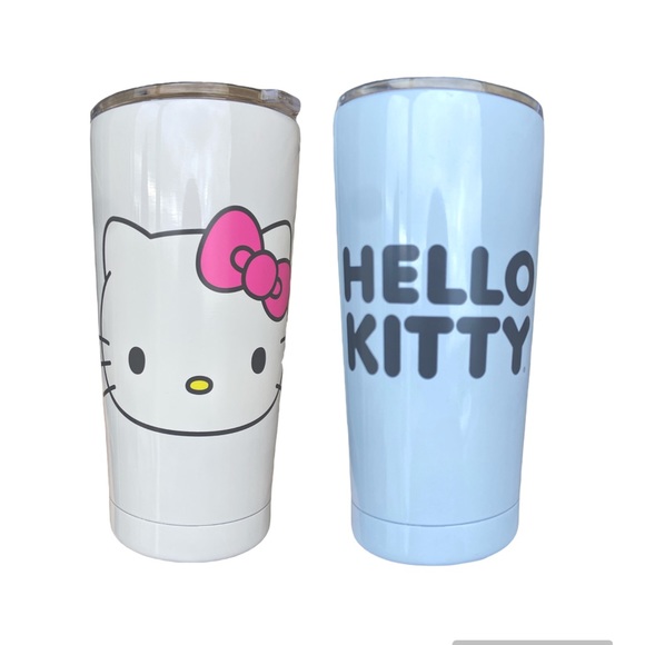 Hello Kitty ✨ with pink bow White Tumbler - Picture 1 of 5